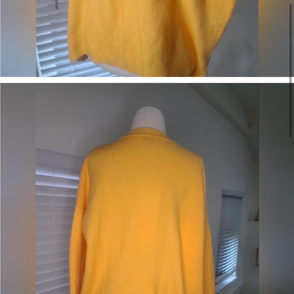 Vince Camuto Yellow Sweater with Rainbow Heels - Picture 6 of 7